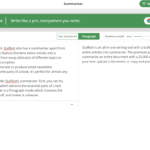 How to use quillbot to summarize